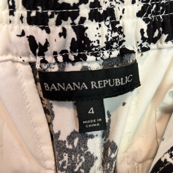 Black and white print tuxedo style pants - Picture 2 of 6